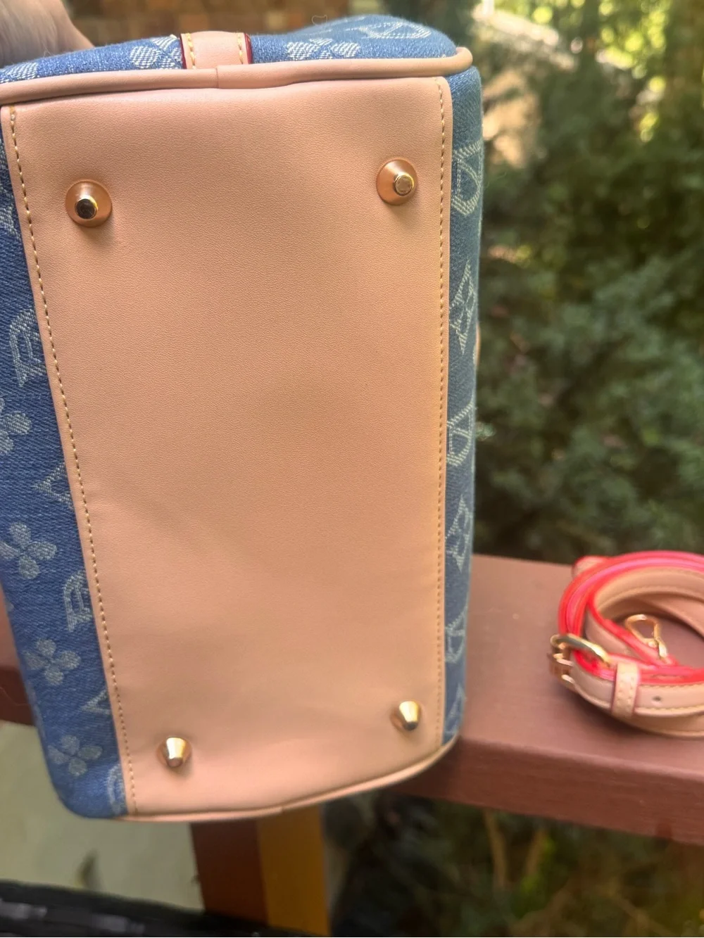 N/A denim monogram